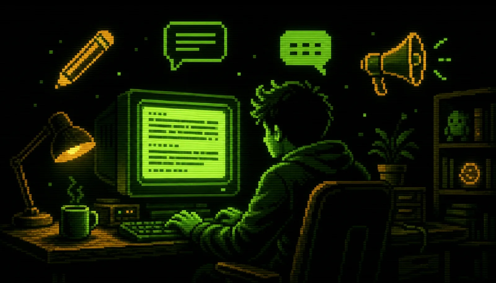 JSB Media Plan Content Marketing strategy pixel art