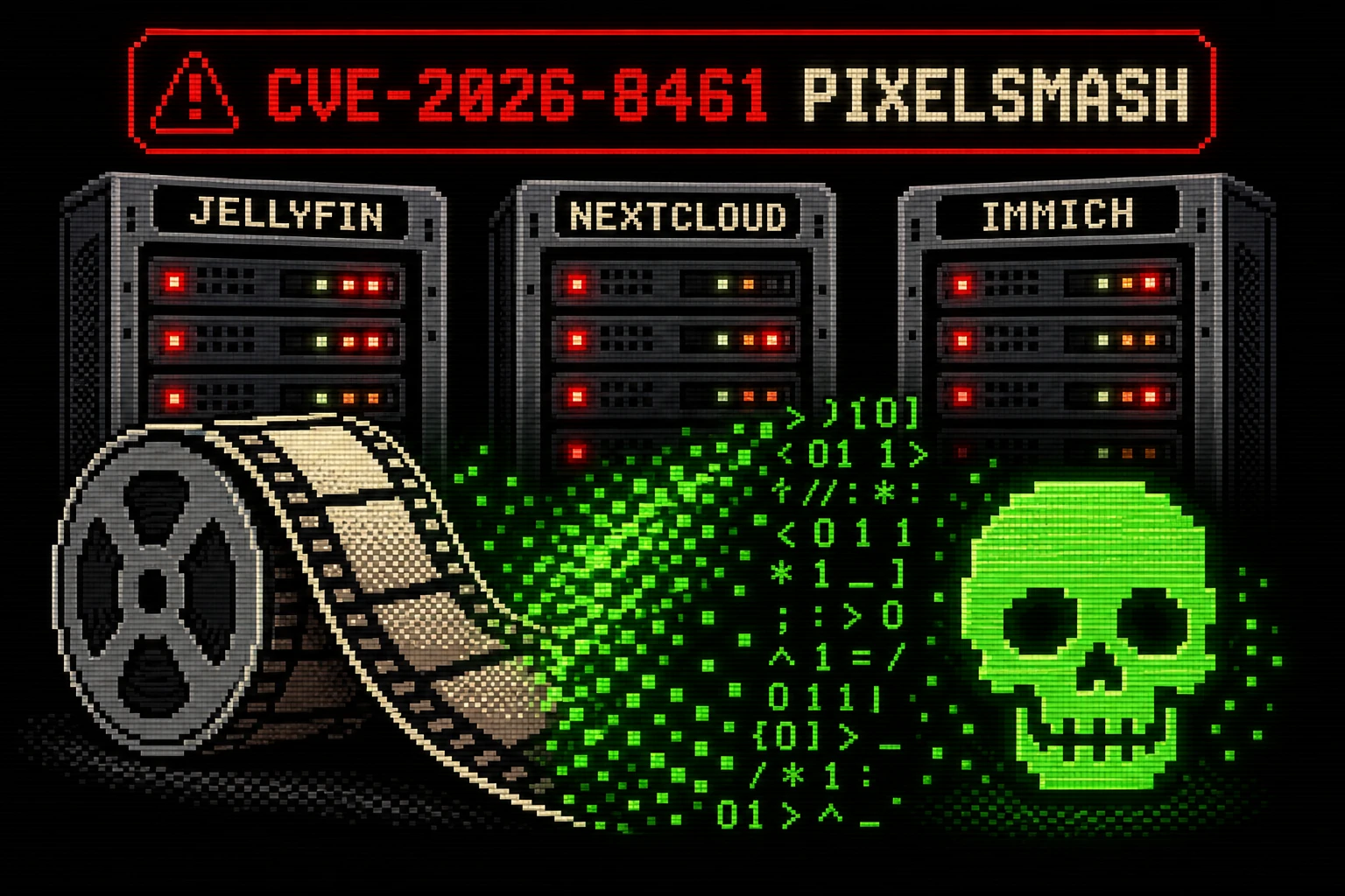 FFmpeg PixelSmash CVE-2026-8461 heap OOB write MagicYUV decoder RCE via malicious video on media servers