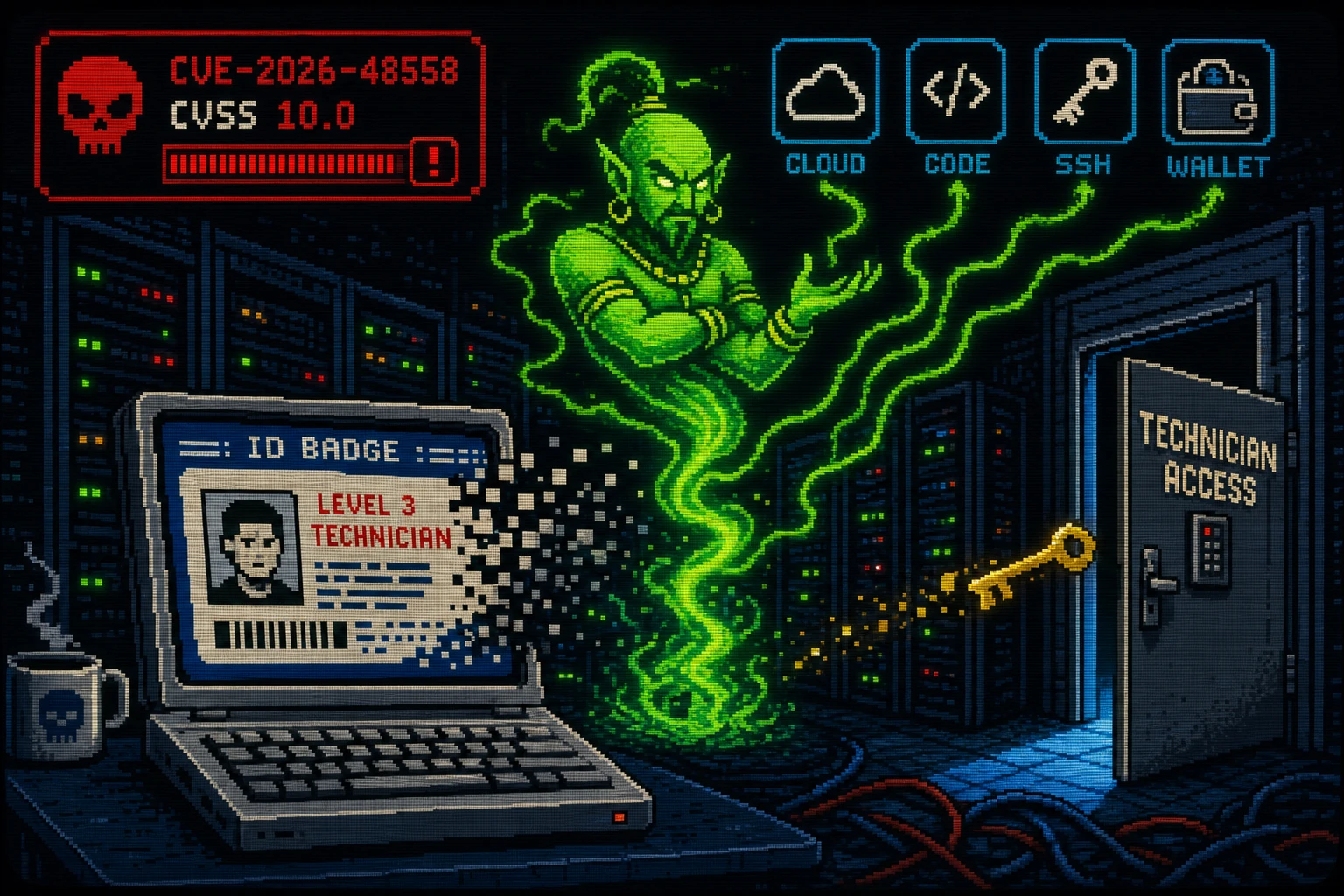 SimpleHelp CVE-2026-48558 OIDC authentication bypass deploying TaskWeaver loader and Djinn Stealer infostealer