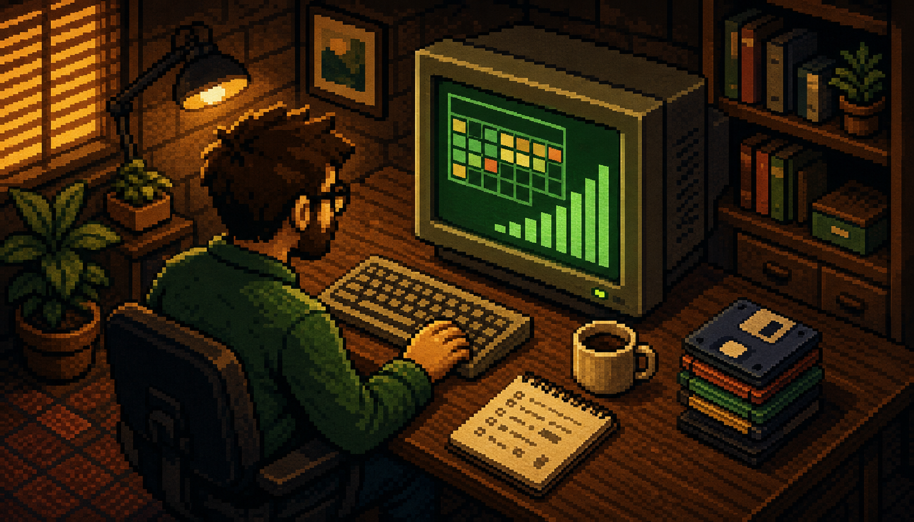 Content marketing strategy for small businesses JSB Media Plan pixel art